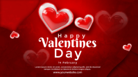 Happy Valentines day Twitter Post template