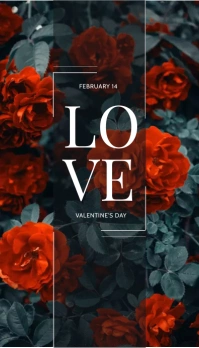Happy Valentines Day Cartão de visita template