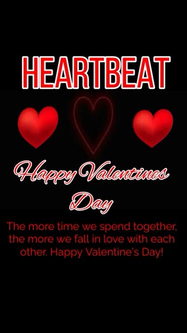 Happy valentines day design template video Instagram Reel