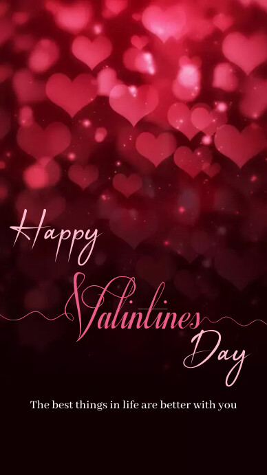 Happy valentines day instagram story Template PosterMyWall Happy valentines day instagram story Template PosterMyWall