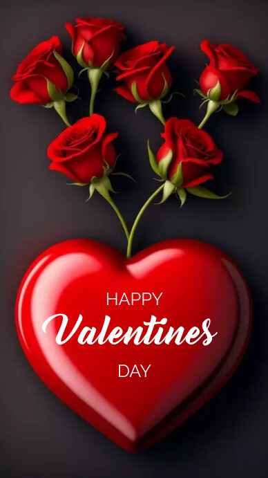 Happy valentines day instagram story Template PosterMyWall Happy valentines day instagram story Template PosterMyWall