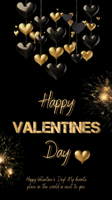 Happy valentines day instagram story Template PosterMyWall Happy valentines day instagram story Template PosterMyWall