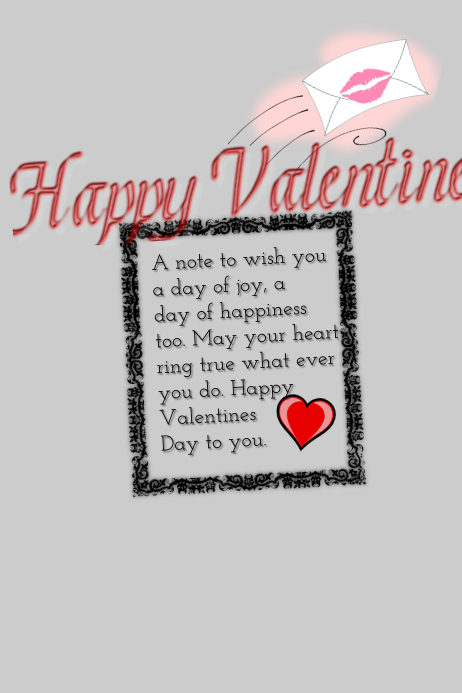 Happy Valentine S Day Love Poem Template Postermywall