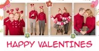 Happy Valentines Photobooth Banner Facebook Shared Image template