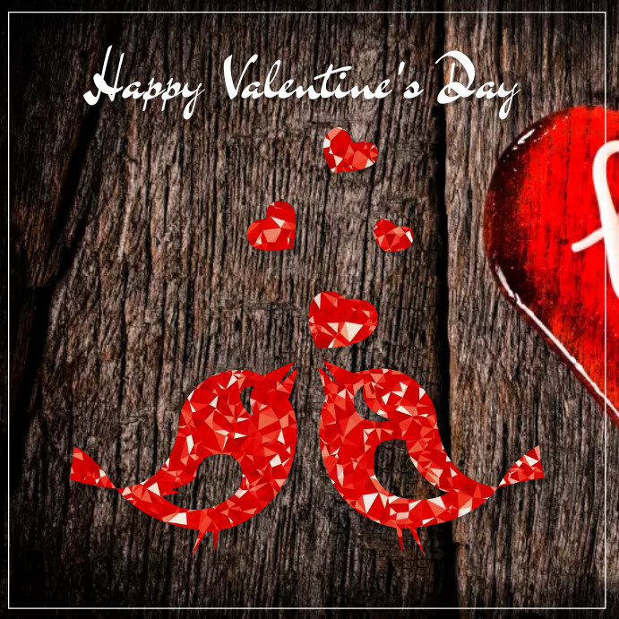 happy valentines post Template | PosterMyWall