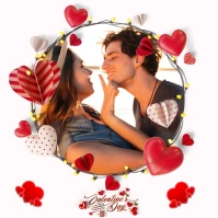 Happy Valentines Poster Template Carré (1:1)