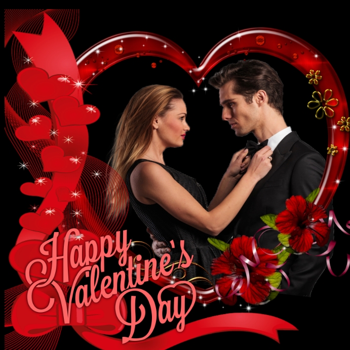 Happy Valentine’s birthday design template Instagram Post