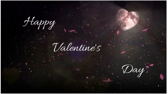 Happy valentine’s day Ekran reklamowy (16:9) template