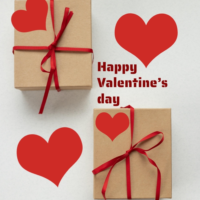 Happy Valentine’s day Wpis na Instagrama template