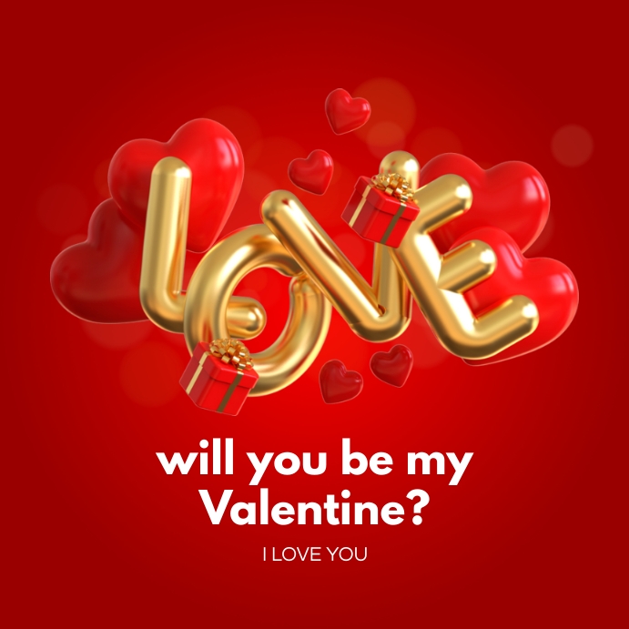 Happy Valentine’s Day Instagram Post Template PosterMyWall