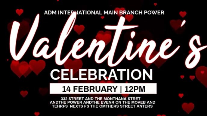 happy vanlentines Umbukiso Wedijithali (16:9) template