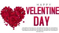 Happy velentine's day Thumbnail sa YouTube template