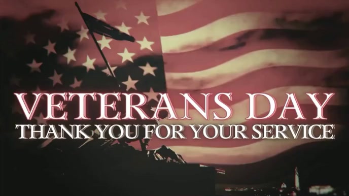 happy veteran's day Digital Display (16:9) template
