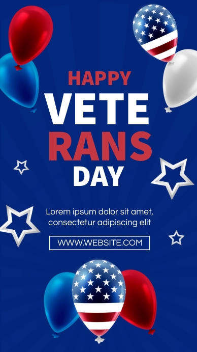 Happy Veteran's Day Template Instagram Story