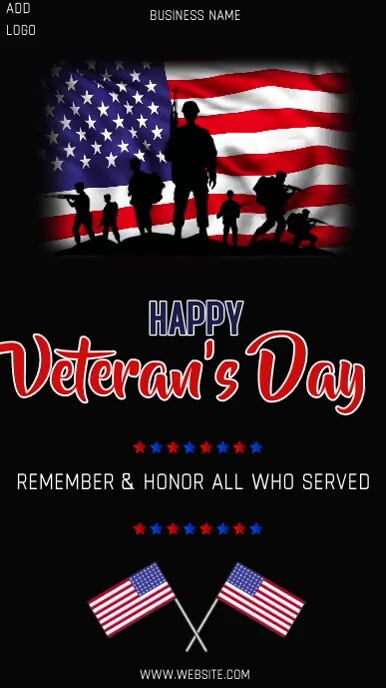 happy veterans day,thankyou veterans card (1) Instagram Story template