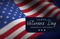 Happy Veterans Day Cartel de 4 × 6 pulg. template