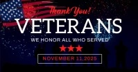 Happy Veterans Day Facebook Shared Image template