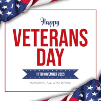 Happy Veterans Day instagram post template