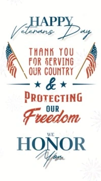 happy veterans day instagram story template