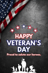 Happy Veterans Day Poster 2025. Template | PosterMyWall