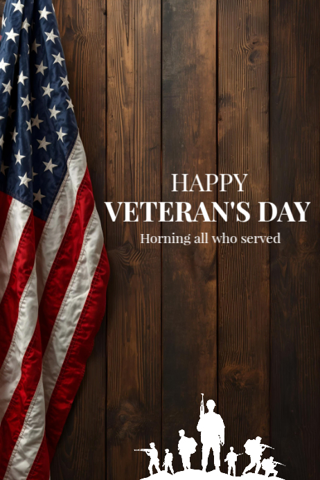 Happy Veterans Day Poster 2025. Template | PosterMyWall
