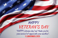 Happy veterans day template 2025 Ilebula