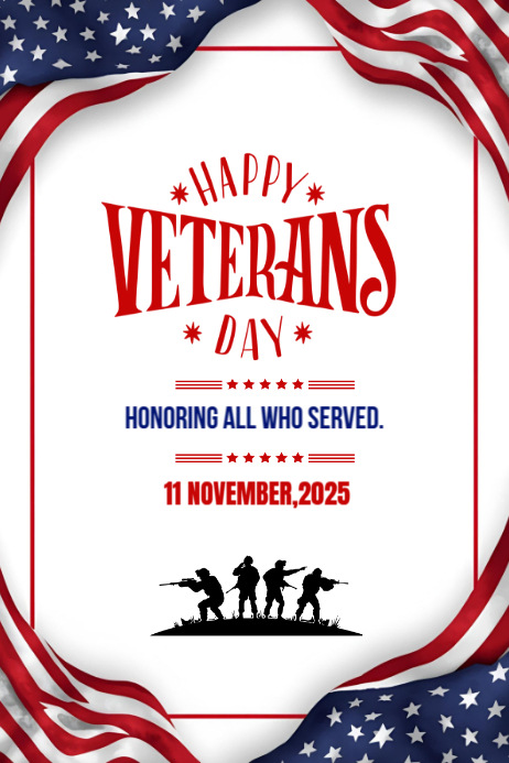 Copy of Happy veterans Day template 2025 PosterMyWall