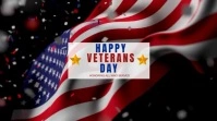 Happy Veterans Day Video Цифровой дисплей (16 : 9) template
