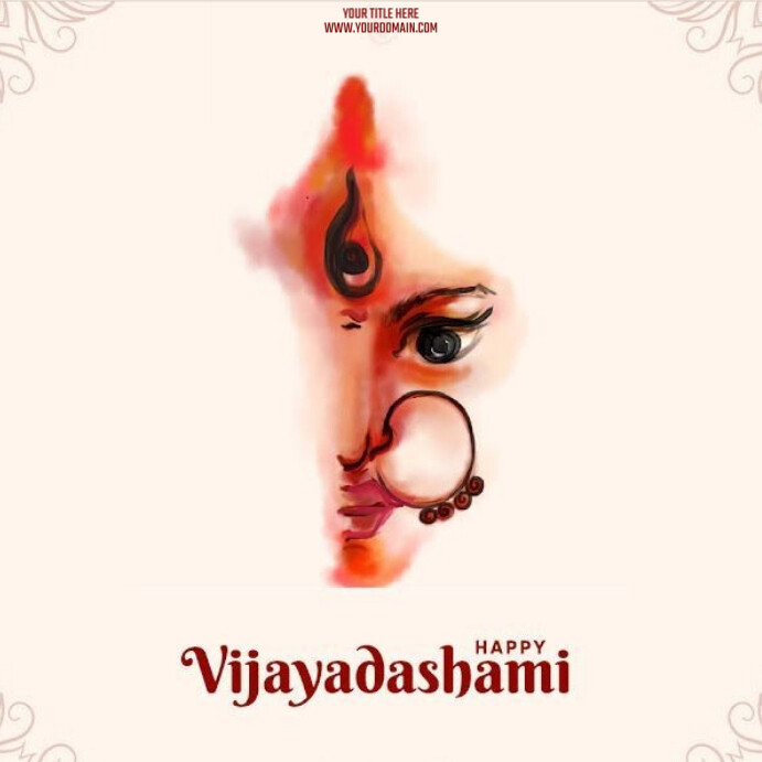 Happy Vijayadashami Instagram Post template