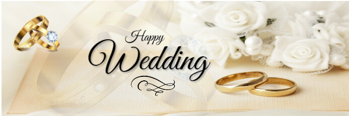 Happy wedding (Banner (Landscape)) template