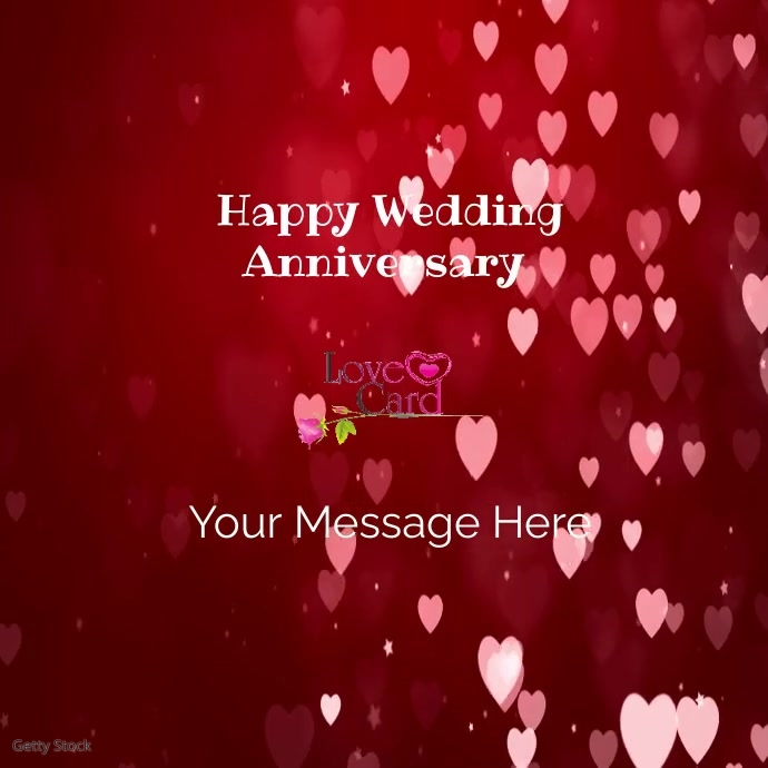 Happy wedding anniversary Template PosterMyWall