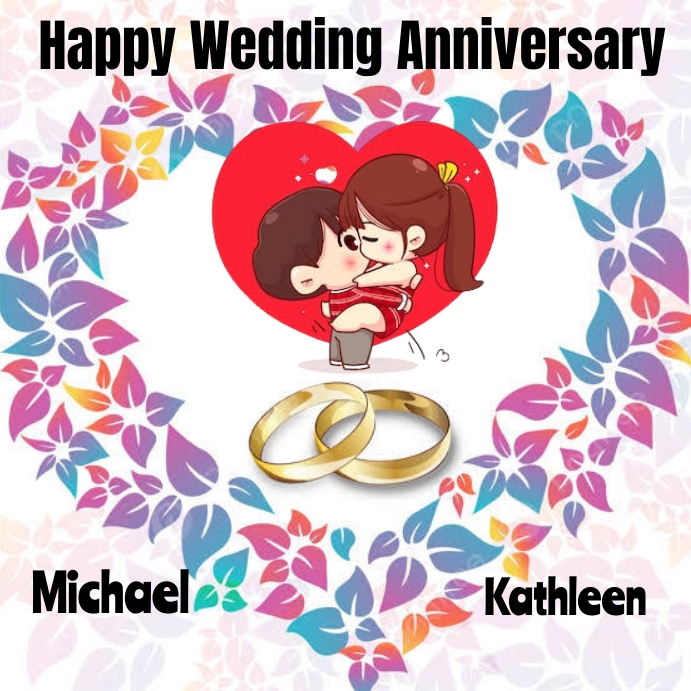 Copy of Happy wedding anniversary PosterMyWall