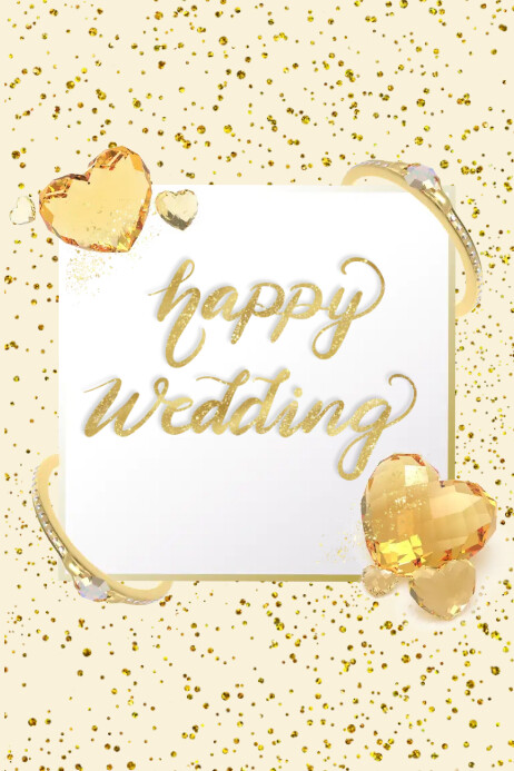 Happy Wedding Template | PosterMyWall Happy Wedding Template | PosterMyWall
