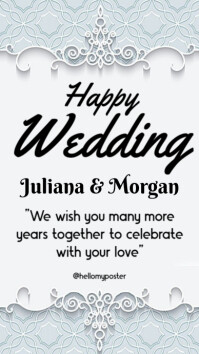 Happy Wedding Historia de Instagram template