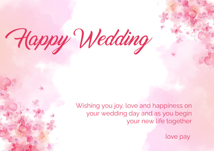 Happy Wedding Template PosterMyWall
