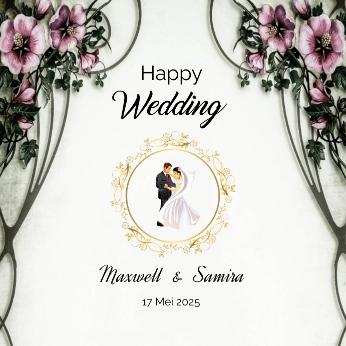 Happy Wedding Post Instagram template