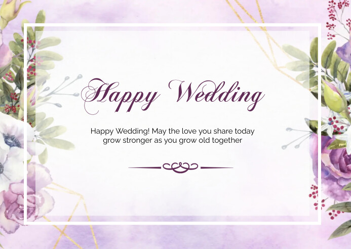 Happy Wedding Template PosterMyWall