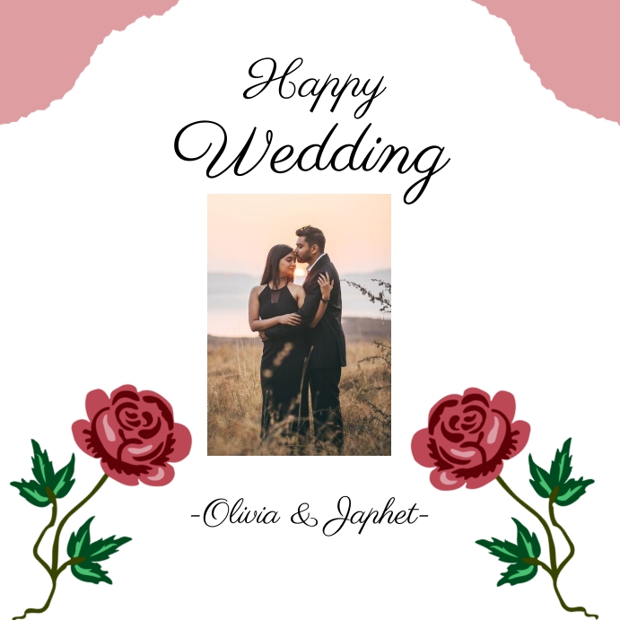 Happy wedding poster Template PosterMyWall Happy wedding poster Template PosterMyWall