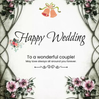 happy wedding template | PosterMyWall