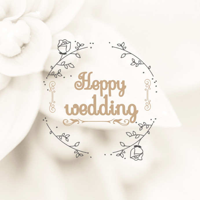 Happy weding Template | PosterMyWall