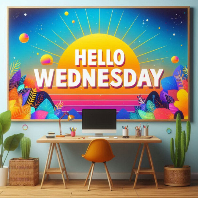 Wednesday Frame Happy wednesday Template | PosterMyWall