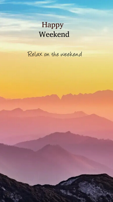 Happy Weekend (instagram story) template