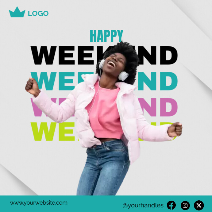 Happy Weekend Template | PosterMyWall