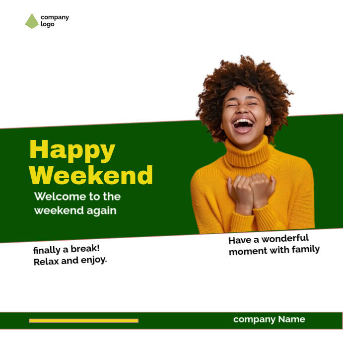 Plantilla de happy weekend | PosterMyWall
