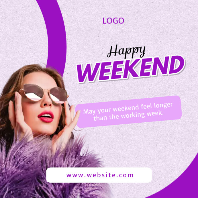 Happy Weekend Design Template | PosterMyWall