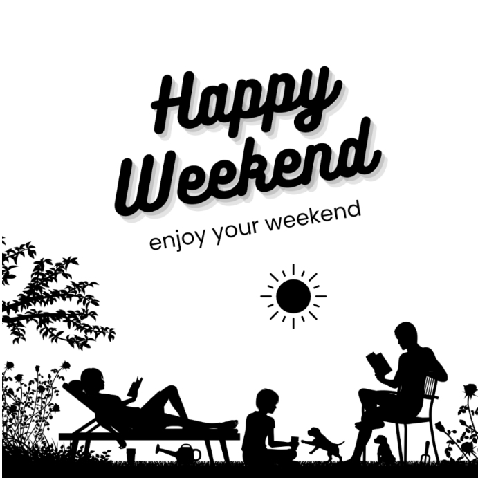Happy weekend design template | PosterMyWall