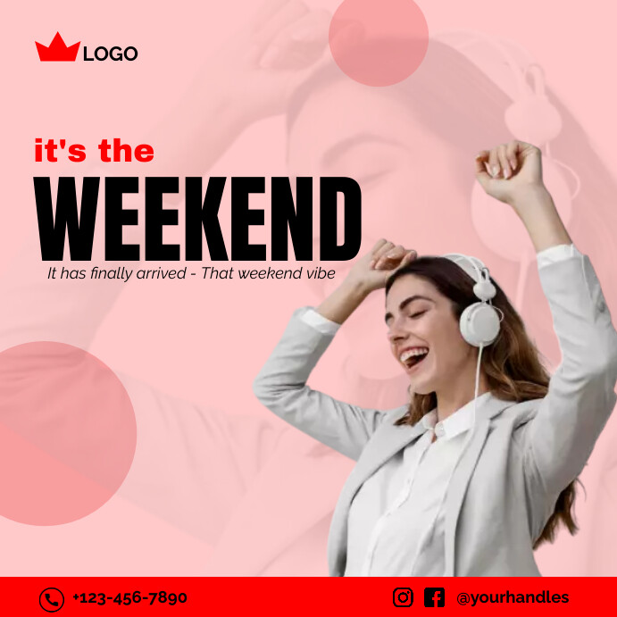 Happy Weekend Template | PosterMyWall