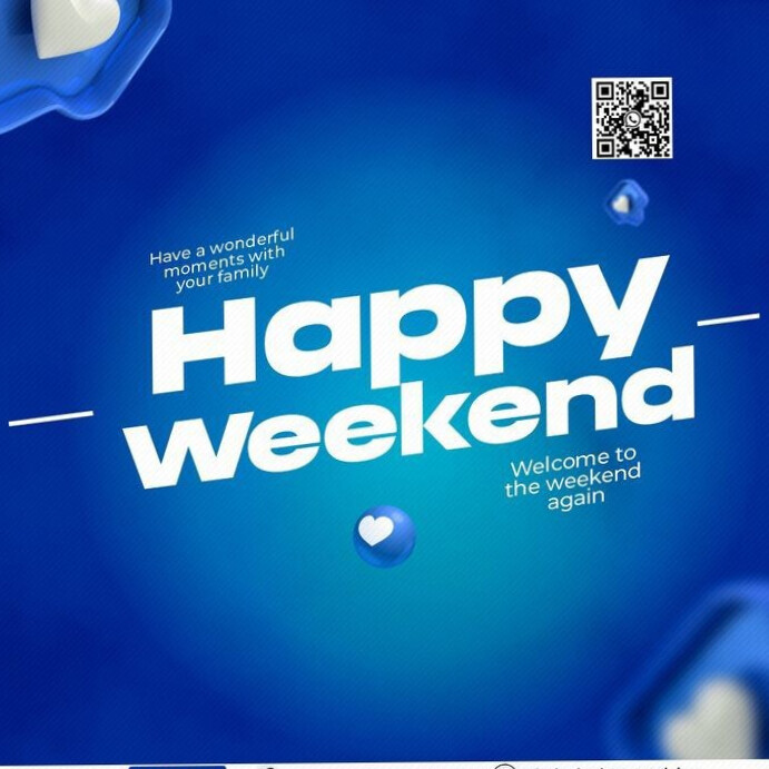 Happy weekend flyer design template | PosterMyWall