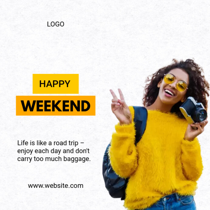Copy of Happy Weekend Flyer Template | PosterMyWall