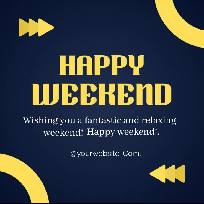 Happy weekend flyer template | PosterMyWall